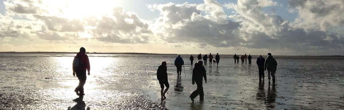 Walking the sands to Piel Island