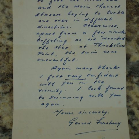 Letter to Charlie Overett from Gerald Forsberg page 2