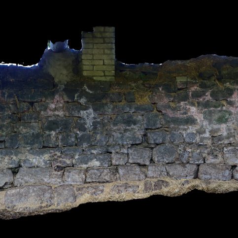 External upper wall, Gleaston Castle