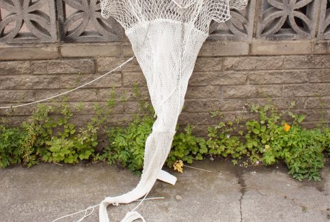 Model of a net for fishing whitebait